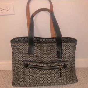 Vintage Coach Monogram Tote